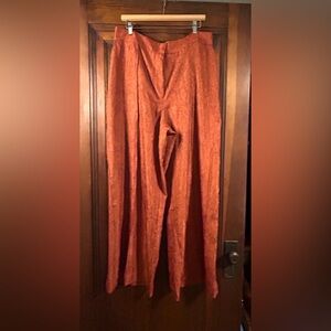 House of Harlow 1960 Rust Wide Leg Pants